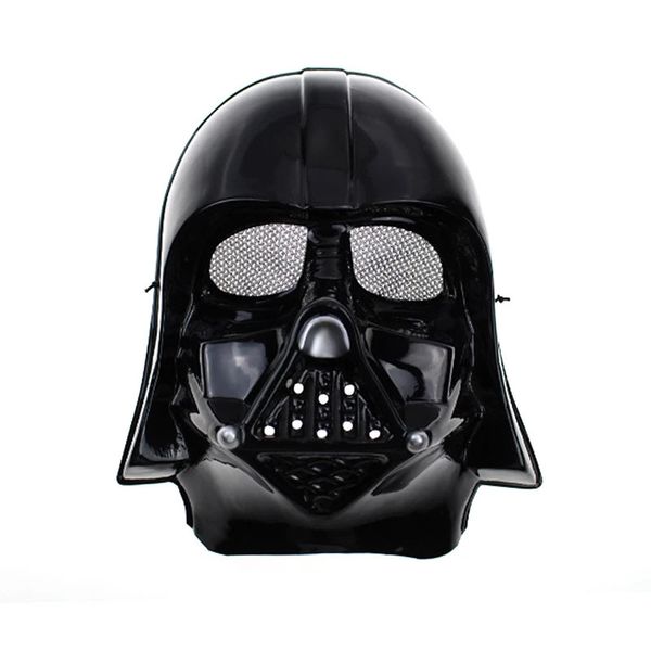 Masque de casque noir de soldat noir pour adulte Halloween Cosplay accessoires masquerade masque 240430