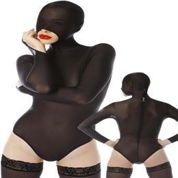 Zwart Spandex Zijde vrouwen Catsuit Kostuums Sexy Vrouwen Korte Bodysuit Kostuum Halloween Party Fancy Dress Cosplay Pak M301280g