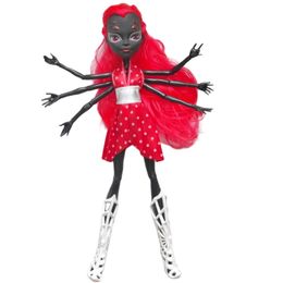 Black Spider Doll Body Multi-Joints Movable Doll Figures 23cm Doll Toy Boy Full Doll Monsterring Full Full Doll Toy pour les enfants Play