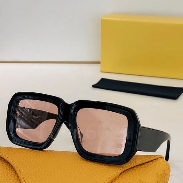 Lunettes de soleil noires pour femmes Lunettes de soleil de haute qualité Men de soleil célèbres Classic Classic Retro Luxury Brand Eyeglass Fashion Des lunettes de soleil