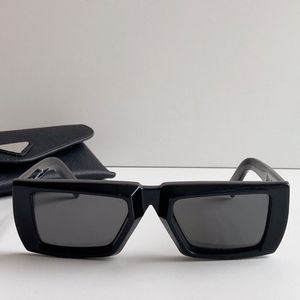 Zwarte zonnebril Spr24y vierkante rechthoek Acetaat Zonnebril voor mannen Women Mode luxe merk Hoogwaardige vrijetijdsvakantie Vakantie Anti-UV400 met doos