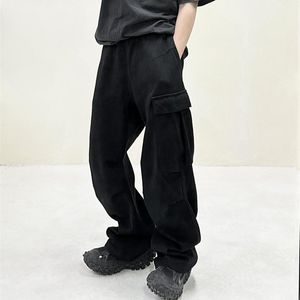 Pantalon de survêtement noir pour hommes, pantalon de jogging de haute qualité, 2024ss, Photos réelles, XS-L