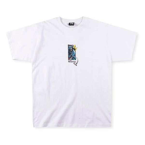 Camiseta negra para hombre y mujer, camiseta con estampado liso de alta calidad, camisetas de manga corta 22FW