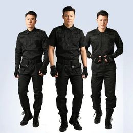 Uniforms tactiques noirs Atelier de vêtements uniformes de garde de sécurité