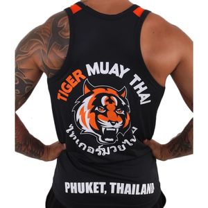 Black Tiger Muay Thai MMA Training Vest Ademend absorberend MMA MUAY THAI KLEDINGSHORT MMA MAN BOAKSHORTEN JACO KORT 240329