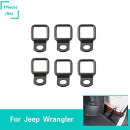 Bouton de traction à vis supérieur noir, matériau en fer adapté à la Jeep Wrangler JL JK à partir de 2018, accessoires d'intérieur automobile