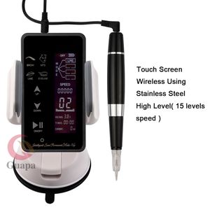 Black Touch Screen Permanent Makeup Tattoo Machine Permanent Microblading Tattoo Makeup Machine Eyebrows Eyeliner Lips