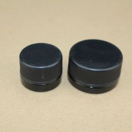 Pot en verre noir ultraviolet 5 ml (0,17 fl oz) Format de poche avec couvercle à l'épreuve des enfants pour huile épaisse Qualité supérieure