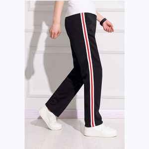 Noir unisexe nouveau pantalon de survêtement pantalon de survêtement décontracté hommes rayé Bastic pantalon pantalon droit Joggers travail Simple