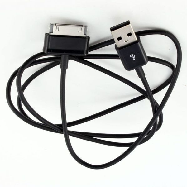 Cable de datos de carga USB negro, Cable de 1M para Samsung Galaxy Tab 2 3 Note P1000 P3100 P5100 P5110 P7300 P7310 P7500 P7510 N8000