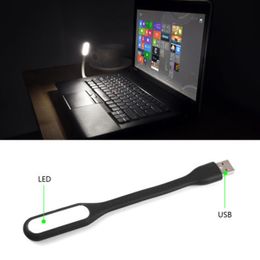Zwart USB LED Leeslicht Mini Book Light Table Lamp Flexibel voor Power Bank Laptop Notebook PC Computer