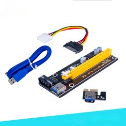 Black USB3.0 Interface PCIe Adapter Card Adapter Cable Large 4Pin grafische extensiekabel Ver006