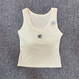 Zwart vest designer tank damestanks sexy tank Zomer elastische vesten voor damestanks Mode Letter Vest Tops Buiten Zacht aanvoelend Ademend Meisjes A7