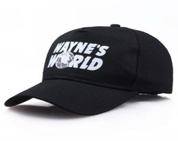 Black Waynes World Baseball Caps Unisex Hip Hop Hats Sunhat Disfraz Bordado Mesh Hat Trucker DAD3837596
