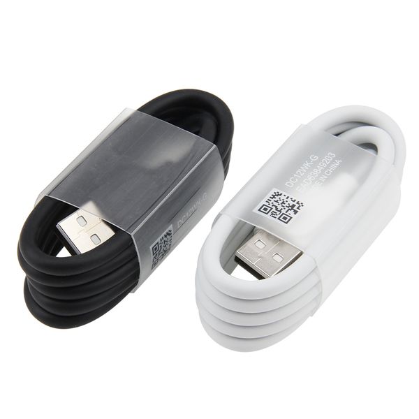 Câble de données de synchronisation Micro USB noir blanc 1m 3ft pour cordon de charge Samsung S4 S6 pour téléphone Android