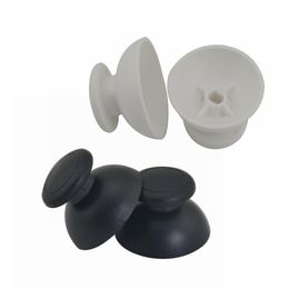 Zwart wit 3D analoge cover plastic thumb stick rocker joystick greep cap caps voor Wii u wiiu pro controller thumbstick snel schip