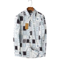 Zwart Wit Barok Heren Designer Shirts Merk Kleding Mannen Lange Mouw Overhemd Hip Hop Stijl Kwaliteit Katoen SHIRTS