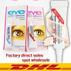 Noir Blanc Eye Lash Colle Maquillage Adhésif Étanche Faux Cils Adhésifs Colle avec Emballage Pratique Cils Colle Livraison Gratuite