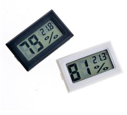 Zwart / Wit FY-11 Mini Digitale LCD Milieu Thermometer Hygrometer Vochtigheid Temperatuurmeter In Room koelkastijsbox # 257