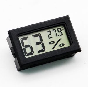 Zwart / wit FY-11 Mini Digitale LCD Milieu Thermometer Hygrometer Vochtigheid Temperatuurmeter In Room Koelkastijsbox SN587