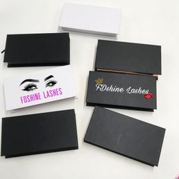 Estuches de pestañas en blanco y negro, etiqueta privada personalizada, se acepta caja magnética dura para pestañas dramáticas de 25 mm, pestañas de visón 3D