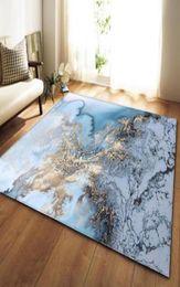 Blanc Blanc Marble Imprimé chambre cuisine grand tapis pour salon canapé tatami tapis anti-aslip tapis salon dywan aaas5245635