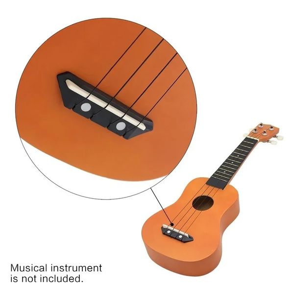 Chaîne ukulélée en nylon noir / blanc accessoires de qualité supérieure durables pour lecteur d'instrument à cordes 4pcs / set for nylon ukulele cordes