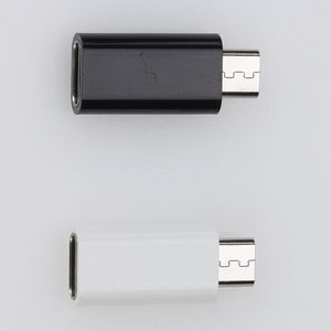 Convertisseur de connecteur femelle vers Micro USB noir/blanc Type C pour adaptateur de téléphone portable Android