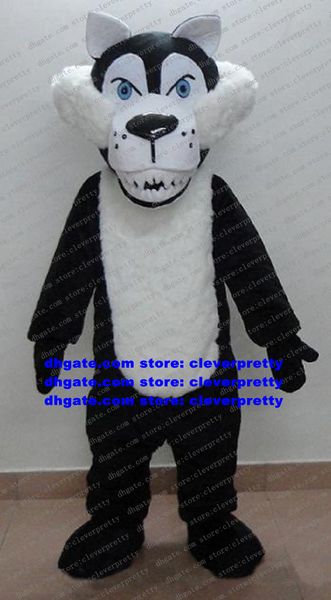 Noir blanc loup Coyote mascotte Costume adulte personnage de dessin animé tenue Costume entreprise-démarrage cérémonie enfants programme zx1224