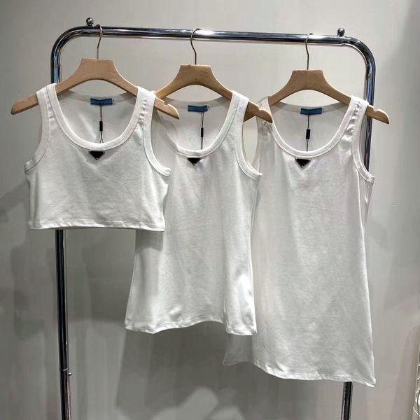 Pdara Diseñador de lujo Puntos para mujer Camisetas Tanques Camiseta Verano Marcas de moda Sexy Ombligo Camis Estampado bordado Camiseta sin mangas de algodón acanalado Camisas Vestidos