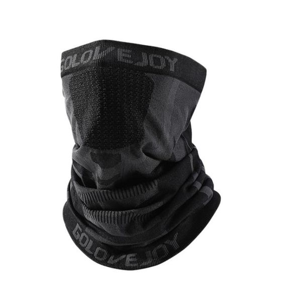 Black Winter Men Bandana al aire libre Protección contra la oreja a prueba de viento Calentador Medio mascarilla de mascarilla de mascarilla de ciclismo elástico para el frío 21188444202