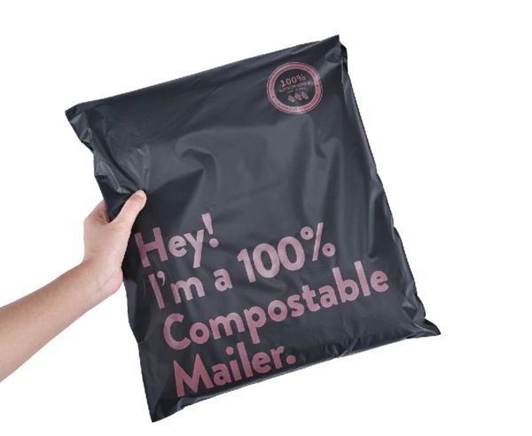 Blackboard 50pcs 100% sac de courrier biodégradable sac express pour vêtements sacs d'emballage écologiques sac postal de courrier sacs de poche auto-scellés étanches