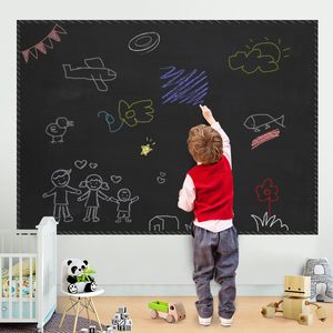 Schoolbord Stickers Krijtbord Uitwisbare PVC Trekken Muurschildering Decor Krijtbord Muursticker voor Kinderen Kamers Slaapkamer Kantoor 60x100cm