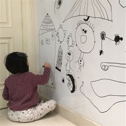 Blackboard Stickers Chalk Board Autovable PVC Draw Dat Mural Decor Art Chalkboard Wall Sticker For Kids Chooms Durable 45 x 100cm