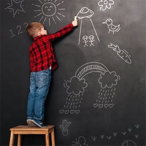 Blackboardstickers krijtbord verwijderbare PVC Draw Mural Decor Art Chalkboard Wall Sticker voor kinderkamers Duurzaam 45 x 100 cm 220727