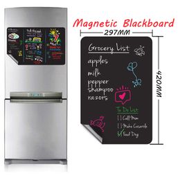Tableaux noirs A3 tableau noir magnétique enfants chambre décor aimant tableau noir cuisine maison réfrigérateur tableau d'affichage 230621