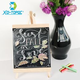 XINDI 20*36cm MDF Desktop Bulletin Schoolbord Nieuwe Grenen Houten Schildersezel Krijtbord Kinderen Houten Bericht Krijtbord Tekentafels BB72