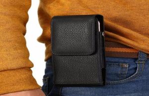 Blackbrown Belt Clip Holster Cuir Mobile Phone Case Pouch pour Huawei P8p9Honor 8 en dessous de 52 pouces de couverture smartphone Bag6172978