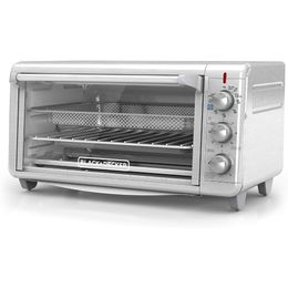 BLACKDECKER TO3265XSSD Four grille-pain extra large Crisp N Bake Air Fry, Argent, Four à pizza, Four électrique