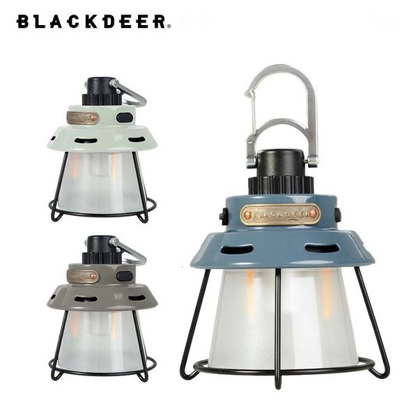 Blackdeer Portable Camping Lights Rechargeable LED Light Trekking Lantern Lantern Bulbe Tentes haute puissance Éclairage 4 Mode Lampe 240407