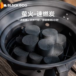 Blackdog Firefly al aire libre Barbacoa de carbón de combustión rápida Carbón Camping Picnic Barbacoa Carbón de bambú Respetuoso con el medio ambiente Inflamable