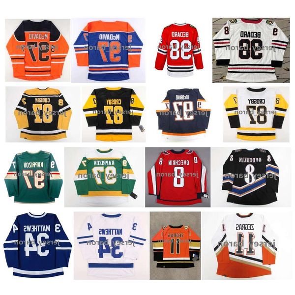 Blackhawks Connor Bedard Hockey Jersey Chicago Wild Kirill Kaprizov Sidney Crosby Auston Matthews Maple Leafs Trevor Zegras Ducks Alexan 15