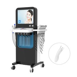 Machine d'élimination des points noirs Diamond Dermabrasion Hydra Aqua Oxygen Jet Peel Nettoyage des pores Dispositif anti-âge Hydrodermabrasion Thérapie par ultrasons à radiofréquence