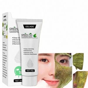 Comedondrukker Groene Thee Masker Krimpporie Neus Gezichtsreinigingsmaskers Gezichtszwarte stippen Peel Off Masker Acnebehandelingen Huidverzorging g7Wj#