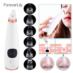 Blackhead Remover Vacuum Tool Soins de la peau Outils de beauté Visage Acné Pimple Exfoliation Nez Visage Deep Pore Cleaner USB Charge 220514