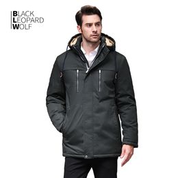 Blackleopardwolf veste d'hiver manteau de mode pour hommes manteau parka épais poignets confortables manteau détachable BL-6605 201114