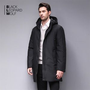 BlackleopardWolf Winter Mannen Coat Afneembare Hood Warm Jas Katoen Gewatteerde Winter Down Jacket Mannen Kleding BL-852 201204