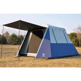 Blackout 6 Person Camping Tent Instant Cabin for Family with Vestibule en Large Mesh Windows 240416