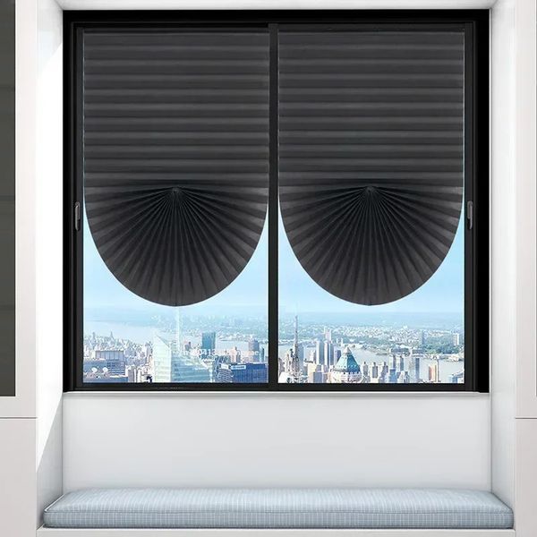 Persiana opaca para ventana, persianas plisadas, sombra inalámbrica, filtrado de luz, cortinas para baño, cocina, oficina, ventanas 240306