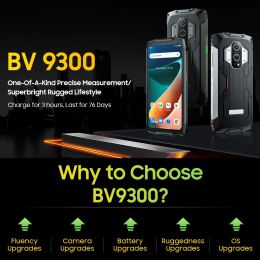 Blackview BV9300 Téléphone robuste 12 Go + 256 Go 15080mAh 6,7 pouces Android 12 MediaTek Helio G99 Octa Core NFC Smartphone Global Version